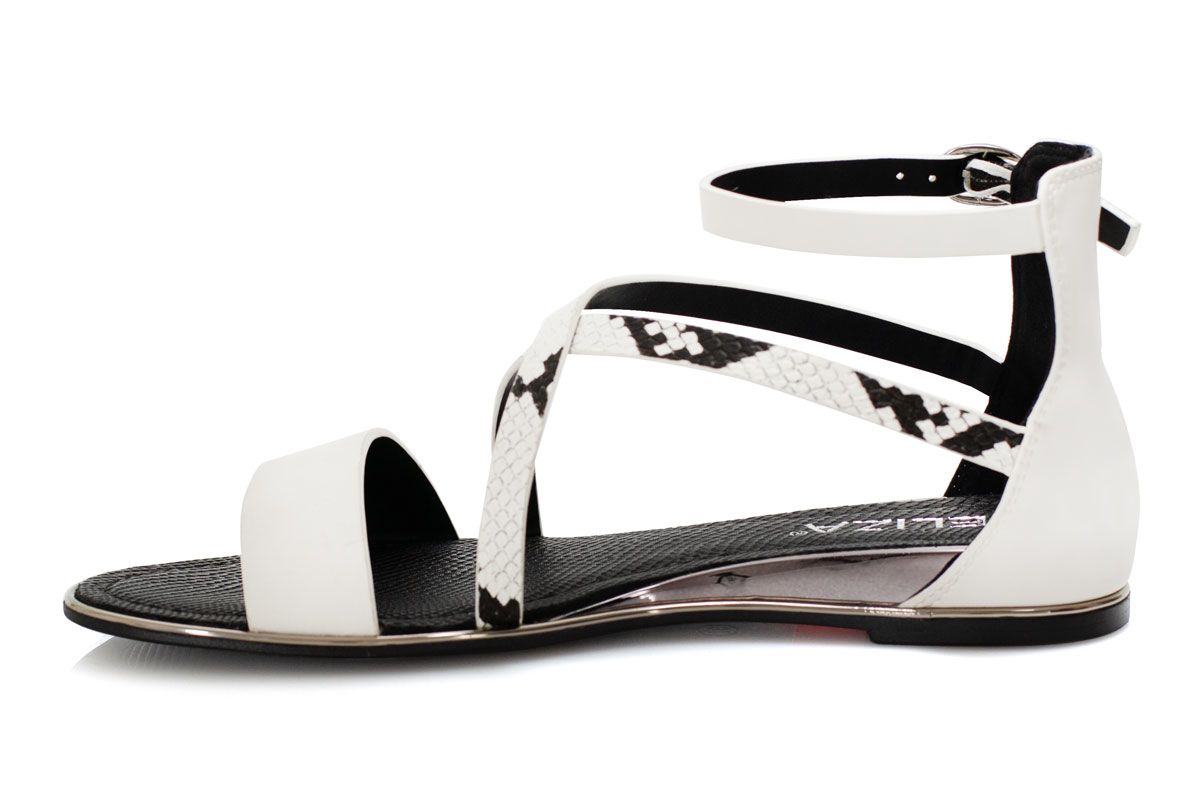 Дамски бели сандали - Lina -White