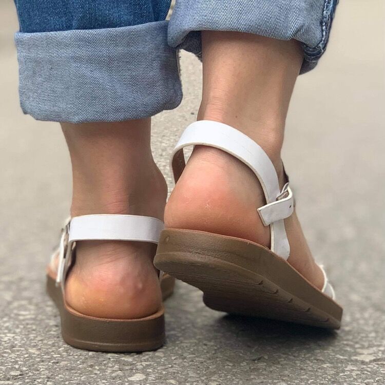 Дамски бели сандали - Maya - White