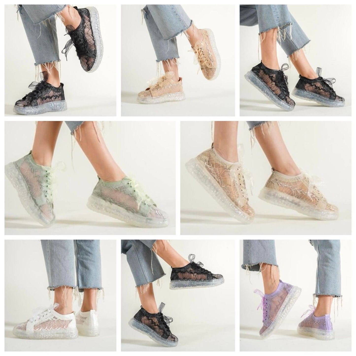 Дамски бежови кецове - Valery - Beige