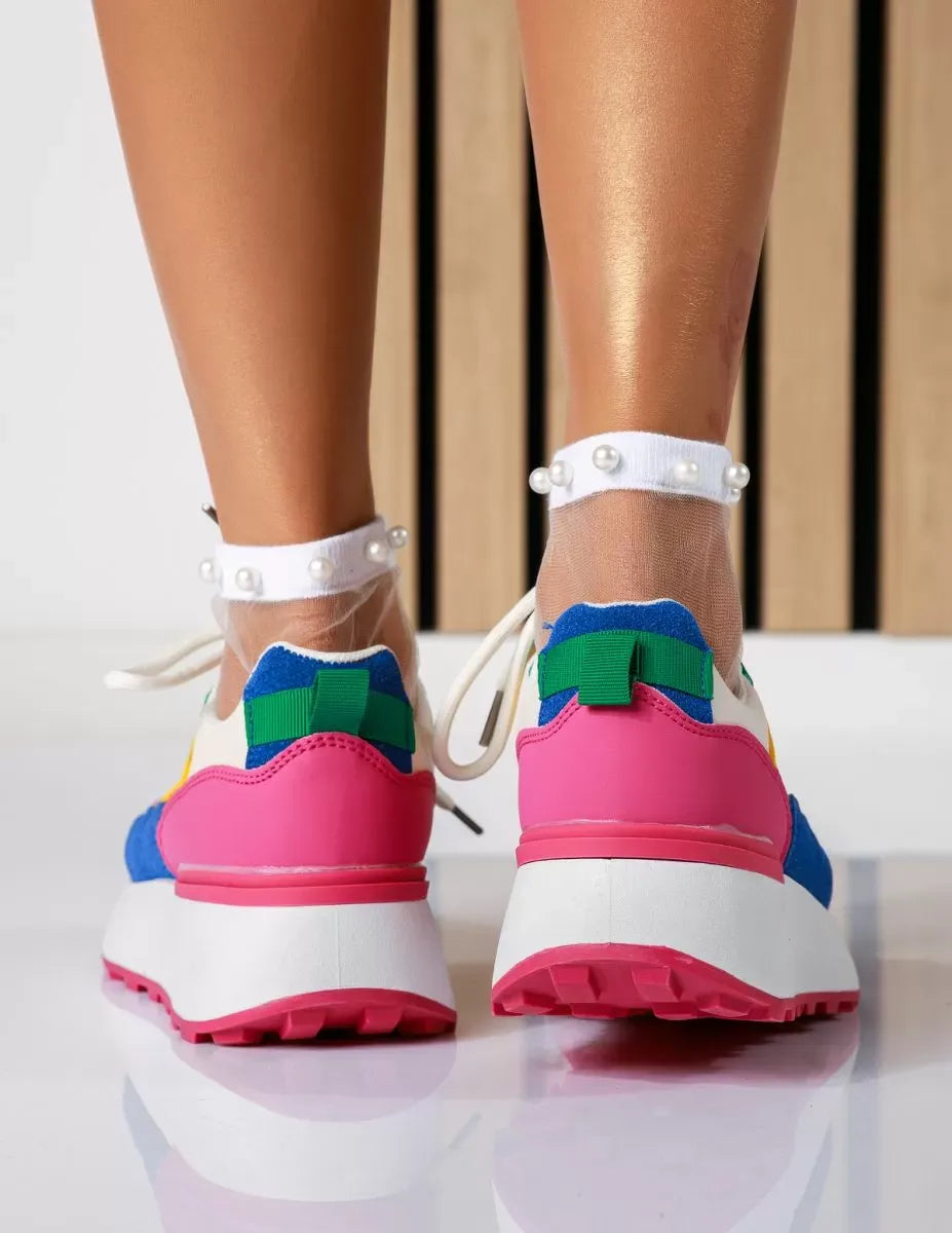 Дамски розови маратонки Brielle Pink | Текстил | Размери 36–40
