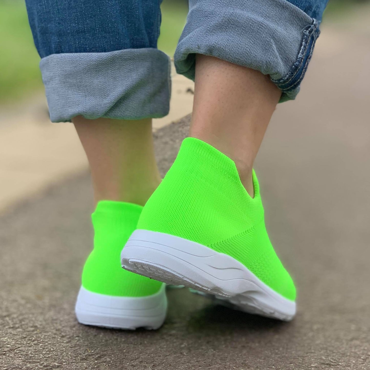 Дамски зелени маратонки - Emilly - Green