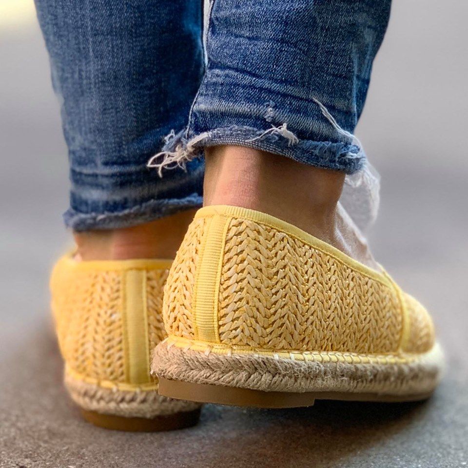 Дамски жълти еспадрили - Brigitte - Yellow