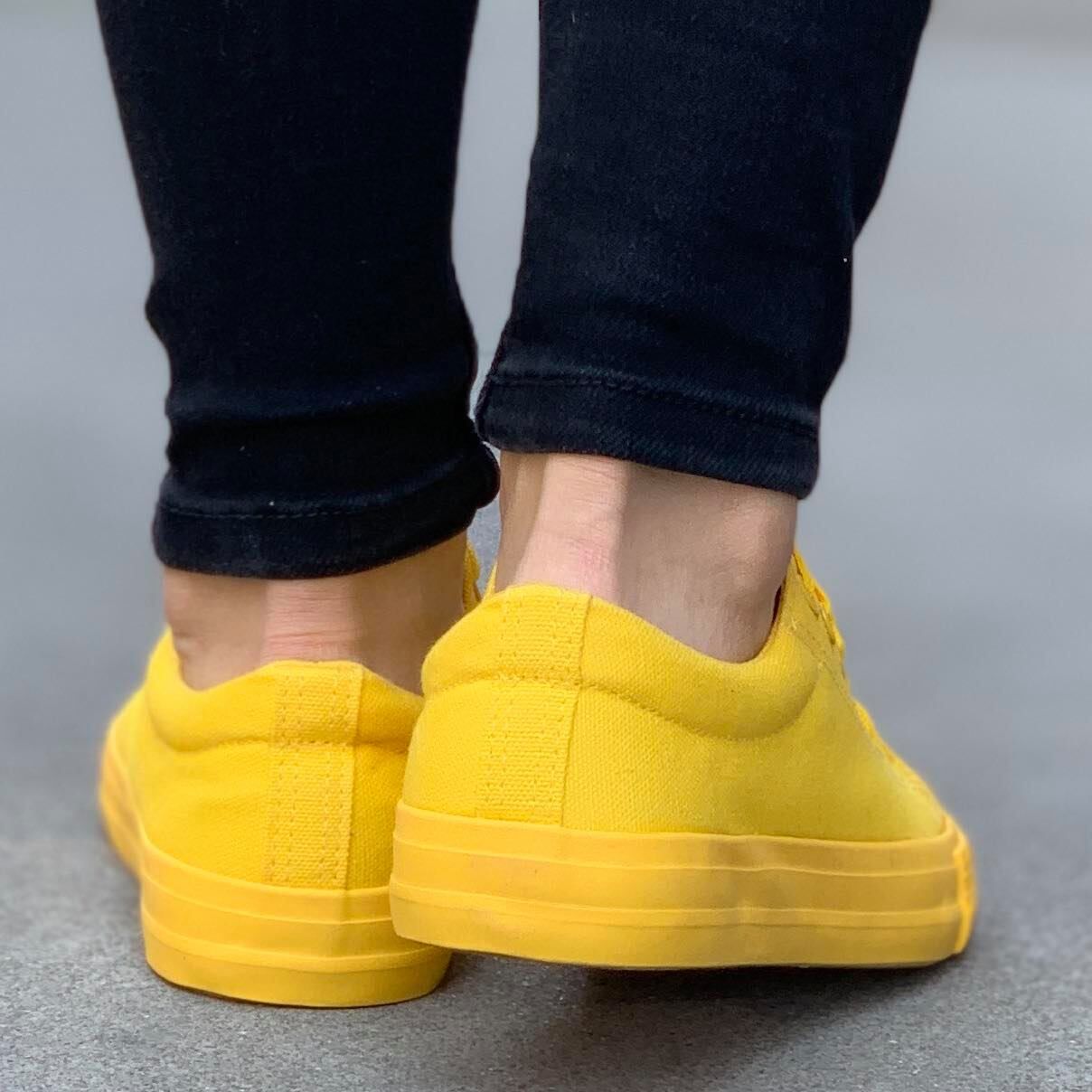 Дамски жълти кецове - Nikol - Yellow