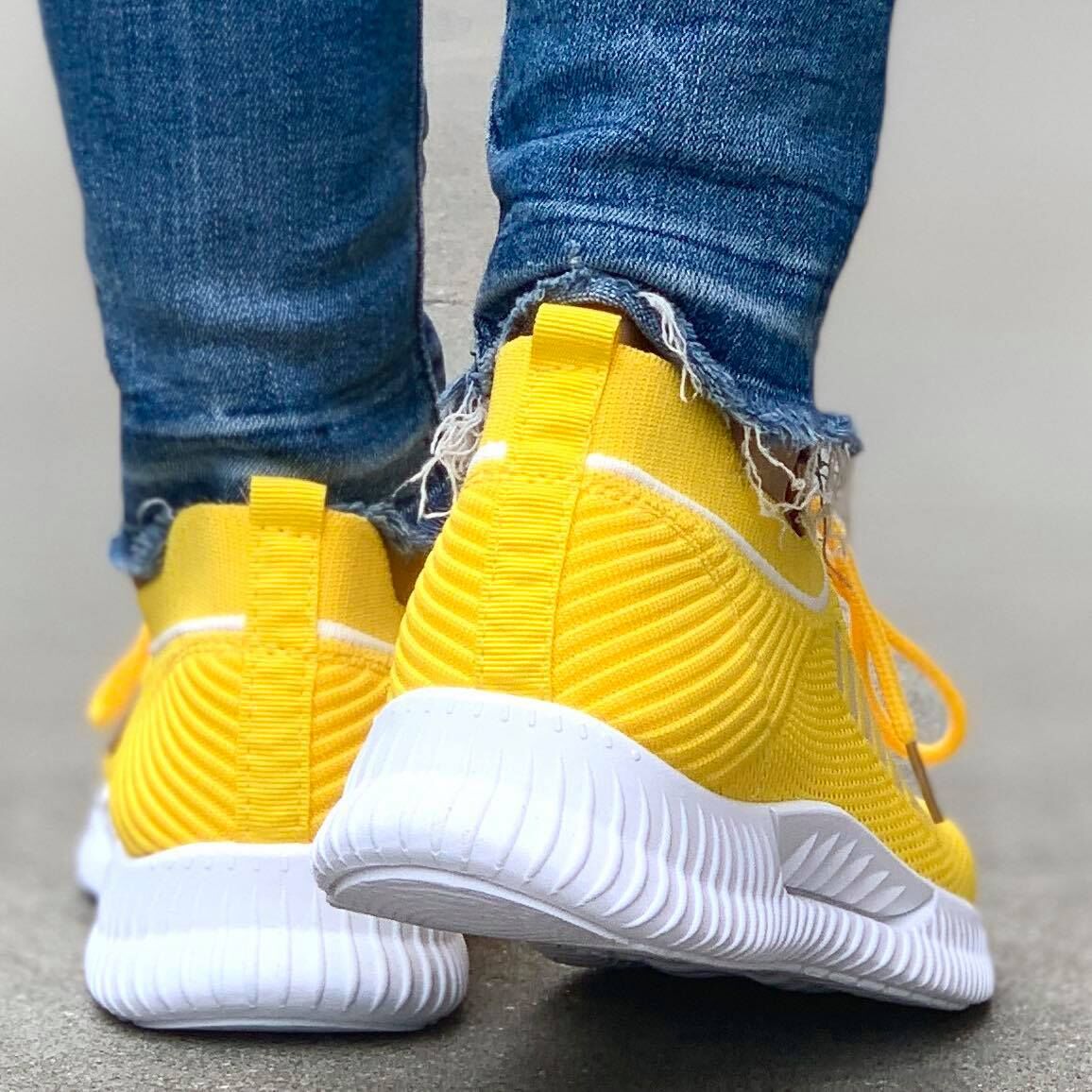 Дамски жълти маратонки - Christina - Yellow