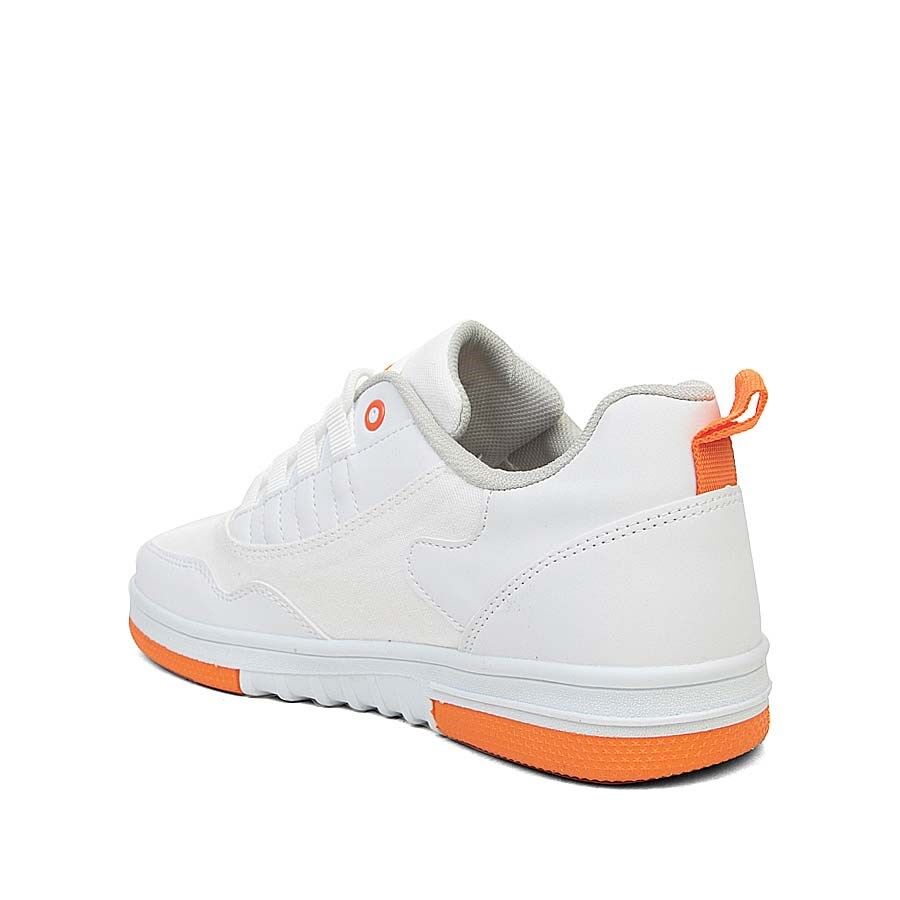 Мъжки бели кецове - Ryan - White - Orange