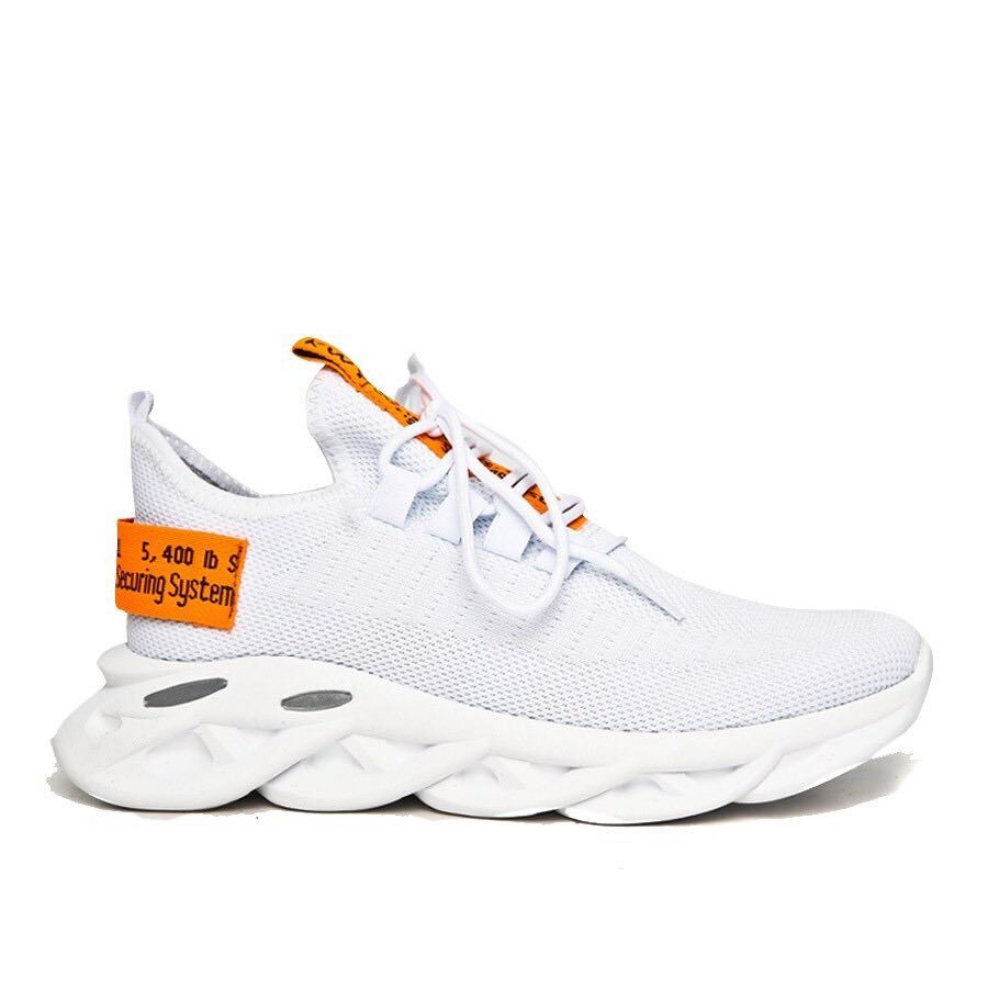 Мъжки бели маратонки - Mark - White - Orange
