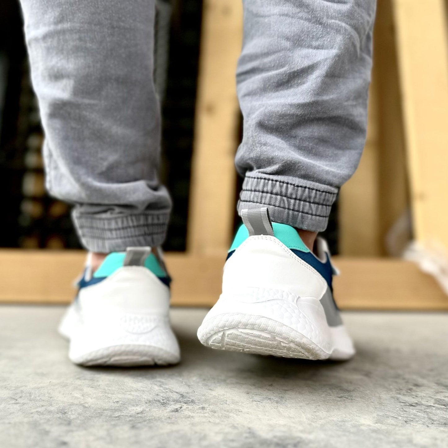 Мъжки бели маратонки - Wesley - White