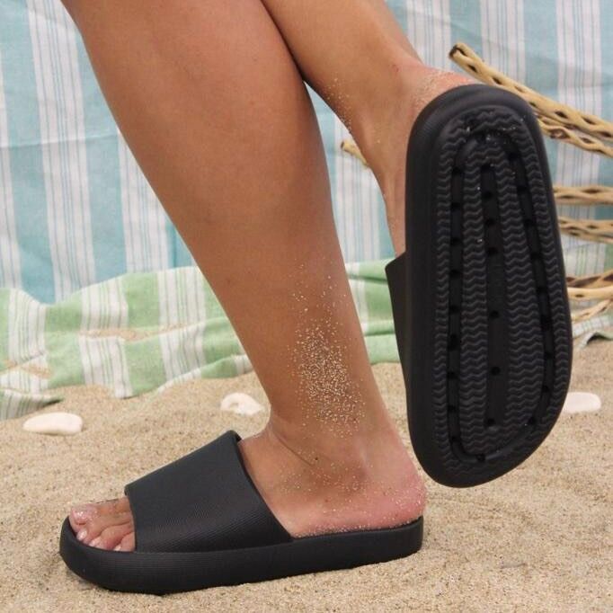 Мъжки черни чехли - Myles - Black