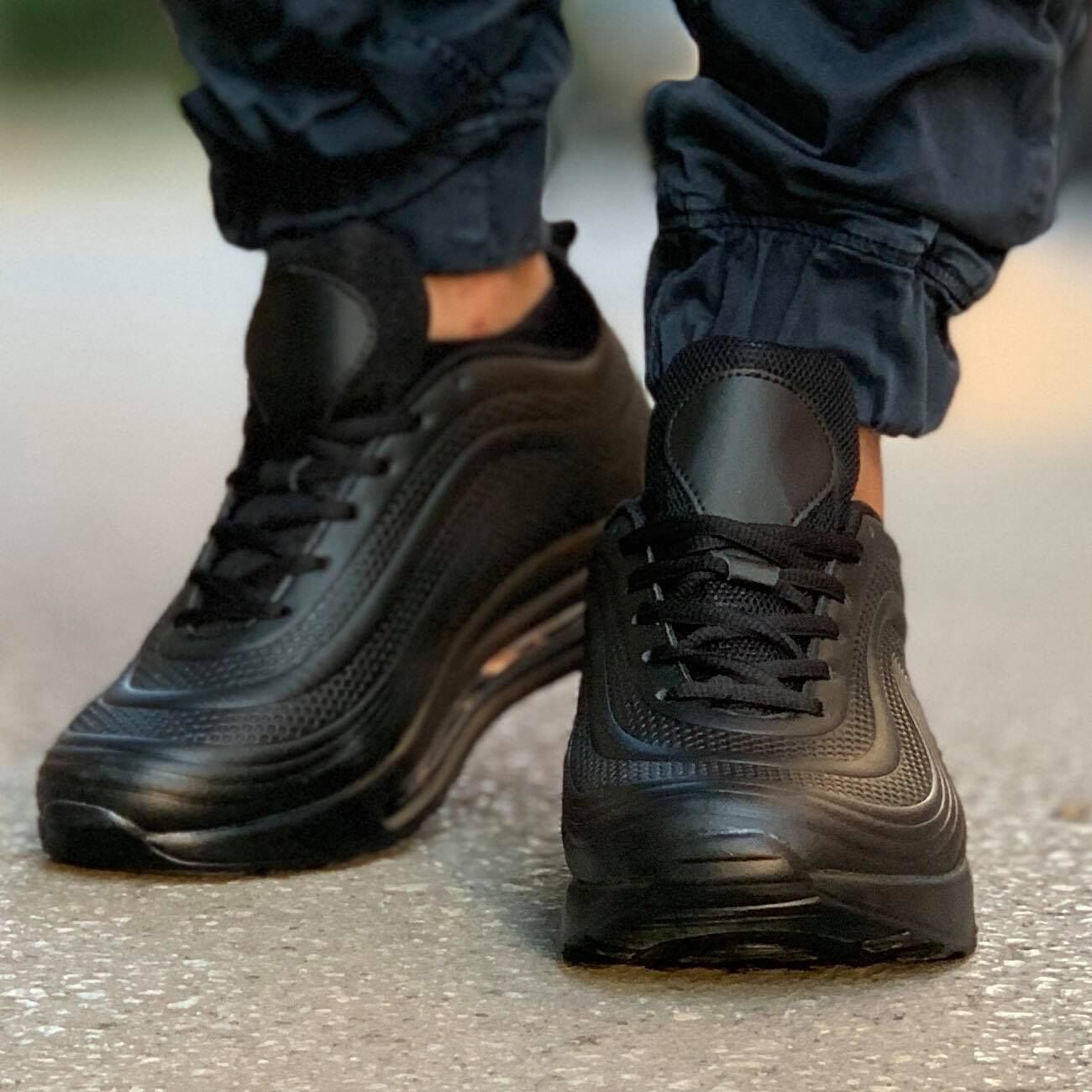 Мъжки черни маратонки Silvio - Black