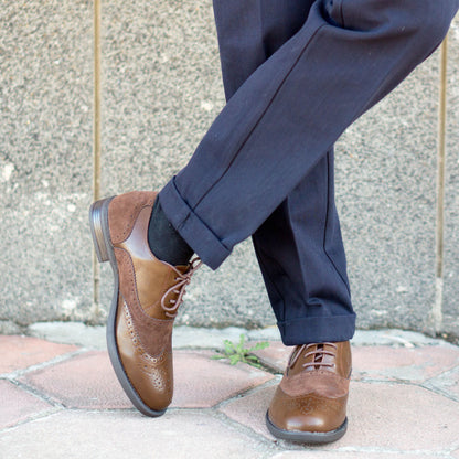 Мъжки официални обувки Pietro - Marrone