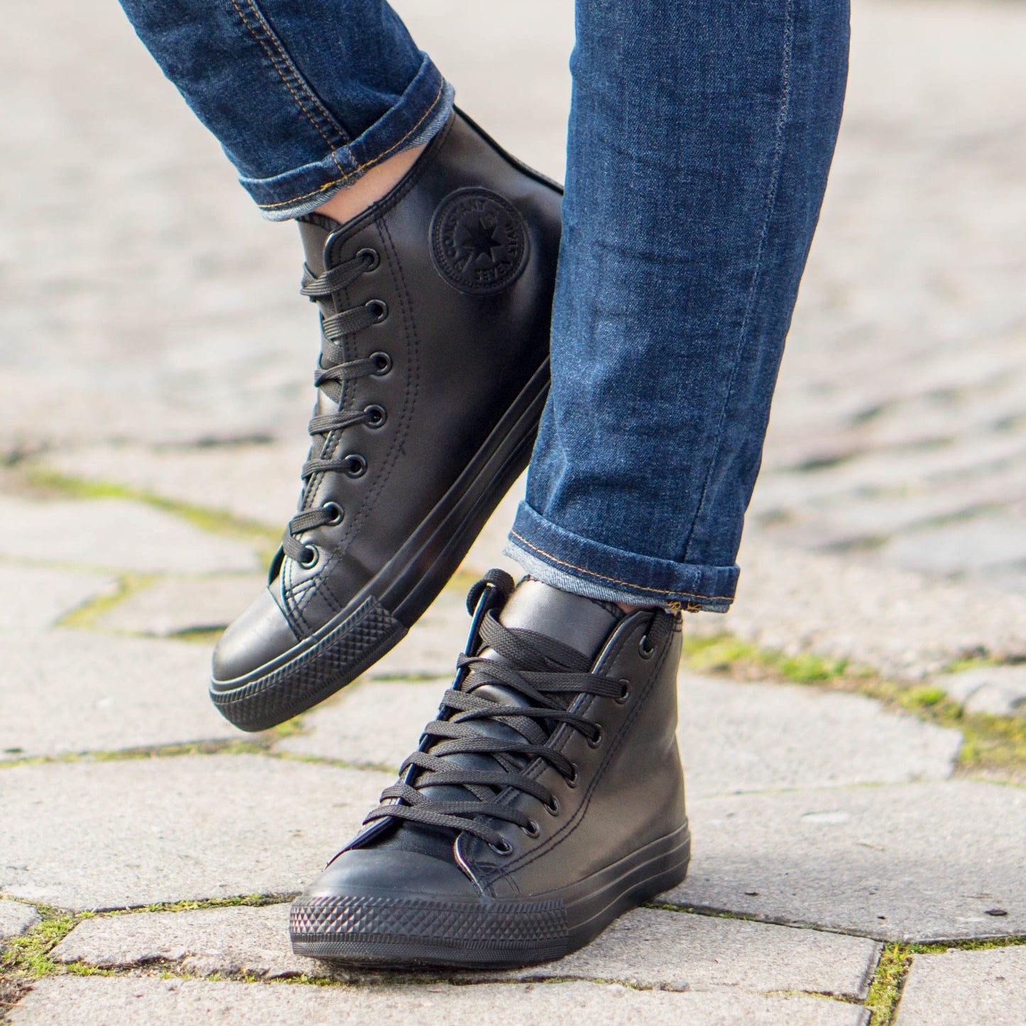 Дамски високи черни кецове - Nikol - Nero