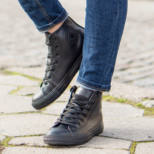 Дамски високи черни кецове - Nikol - Nero