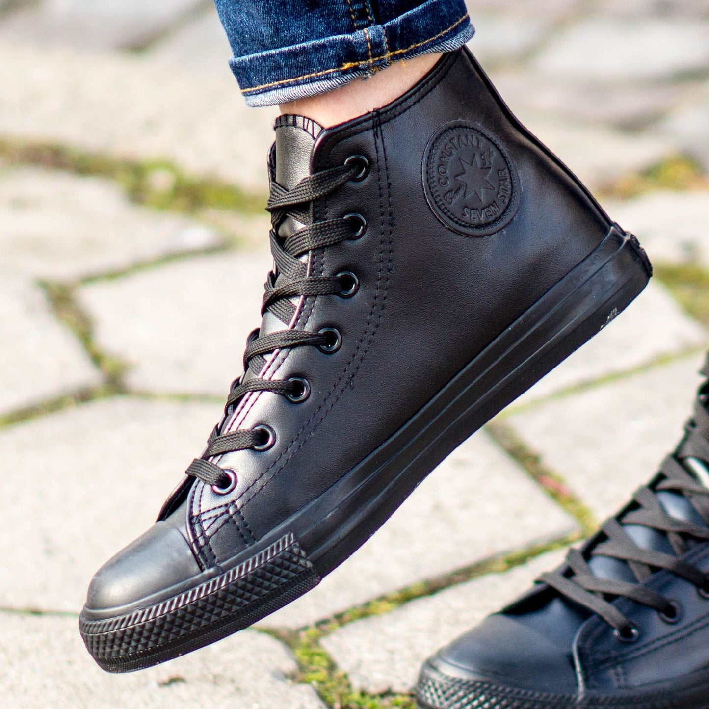 Дамски високи черни кецове - Nikol - Nero