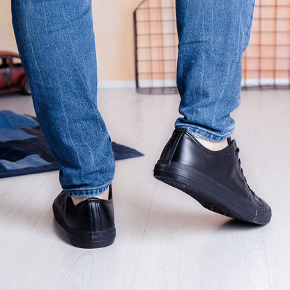 Мъжки  черни кецове Nicoli - Nero