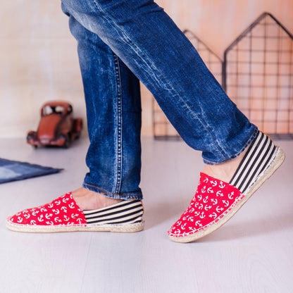 Мъжки червени еспадрили - Rivano - Red