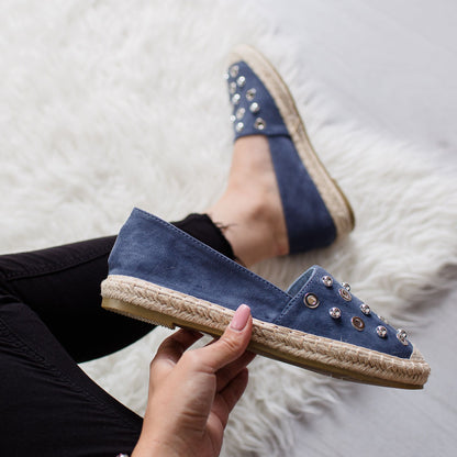 Дамски сини еспадрили - Jana - Blue