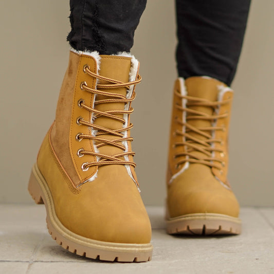 Дамски кафяви кубинки Cosima- Camel