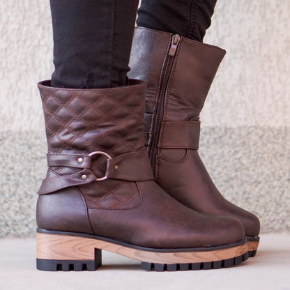 Дамски кафяви боти - Julia - Brown