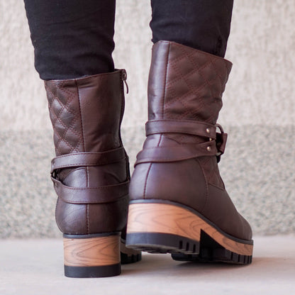 Дамски кафяви боти - Julia - Brown