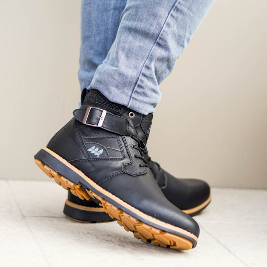 Мъжки черни боти - Benniton - Black