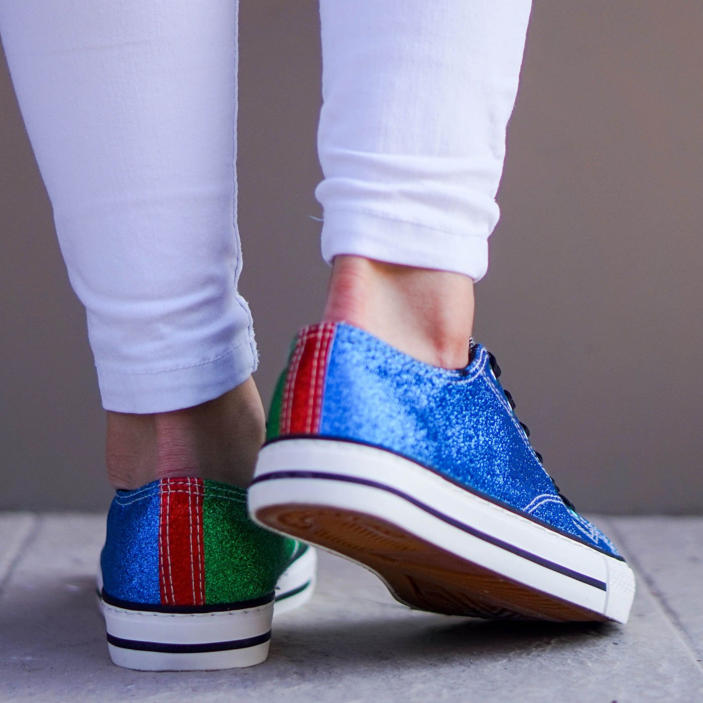 Дамски зелено сини  кецове - Melissa - Blue