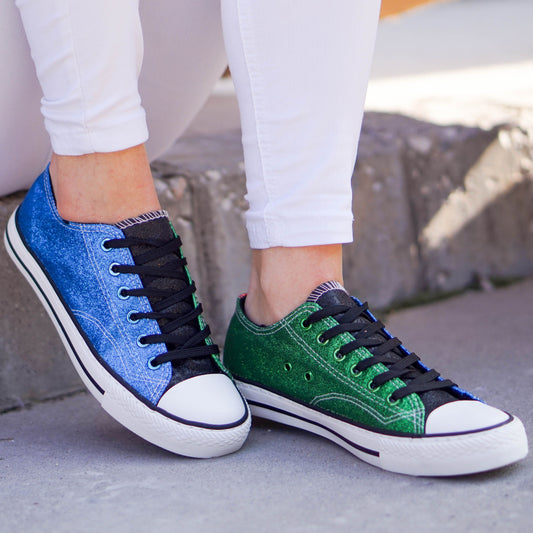 Дамски зелено сини  кецове - Melissa - Blue