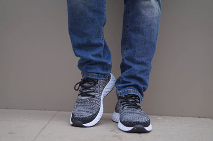 Мъжки черни маратонки - Justin - Black