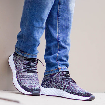 Мъжки черни маратонки - Justin - Black