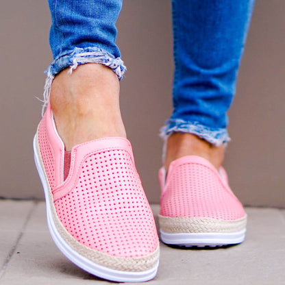 Дамски розови еспадрили - Kaloni - Pink