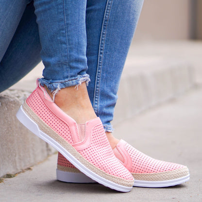 Дамски розови еспадрили - Kaloni - Pink