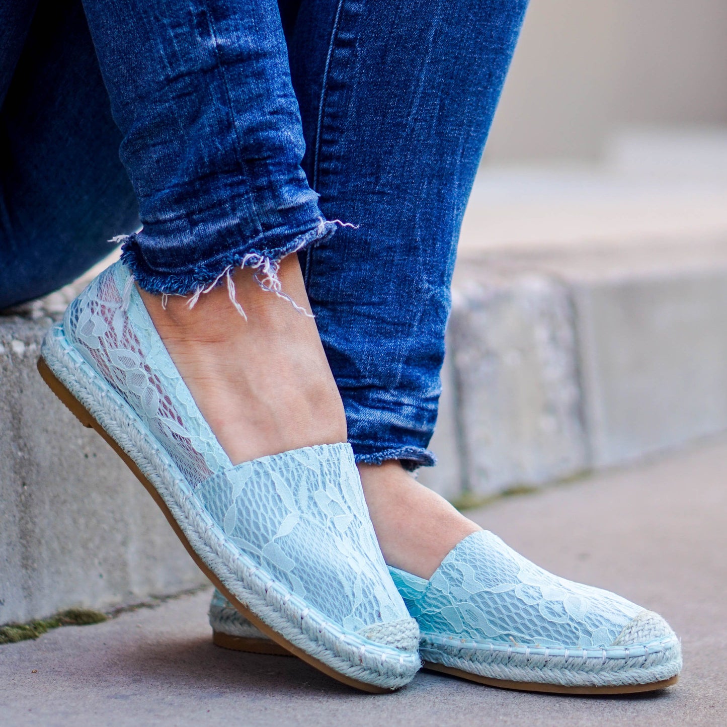 Дамски сини еспадрили - Roxie - Blue