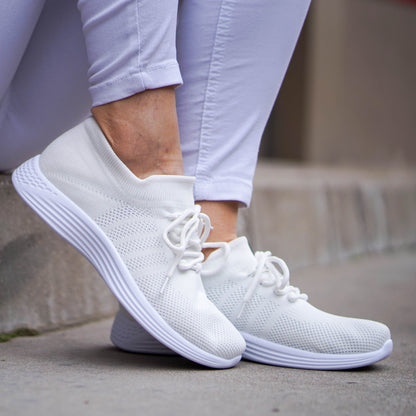 Дамски бели маратонки - Miliani - White