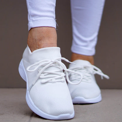 Дамски бели маратонки - Miliani - White