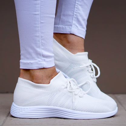 Дамски бели маратонки - Miliani - White