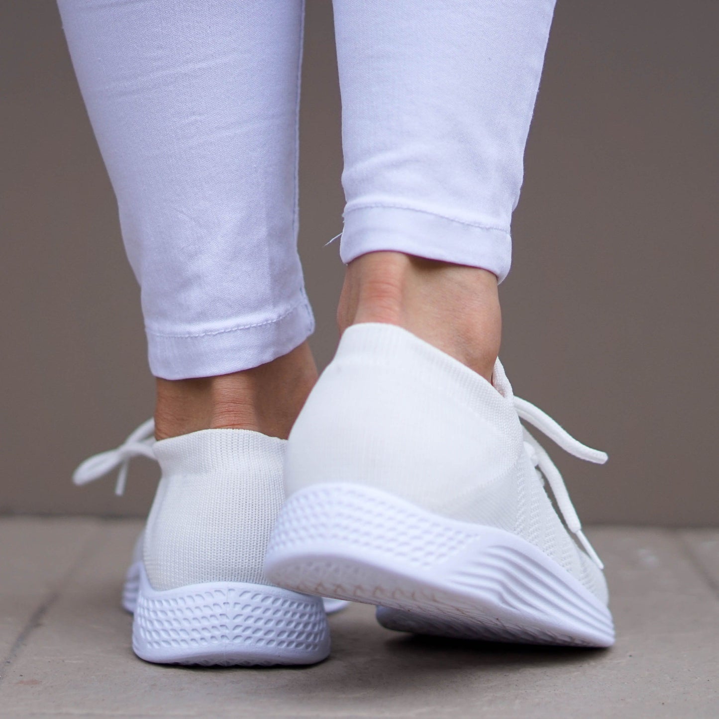 Дамски бели маратонки - Miliani - White