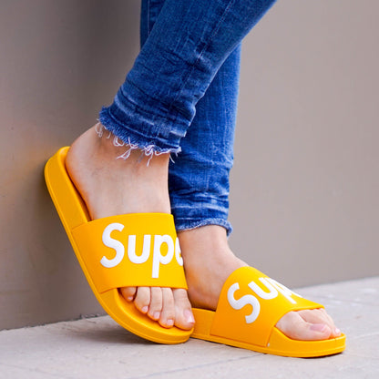 Дамски жълти чехли - Arnola - Yellow