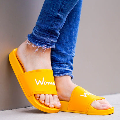 Дамски жълти чехли - Brendy - Yellow