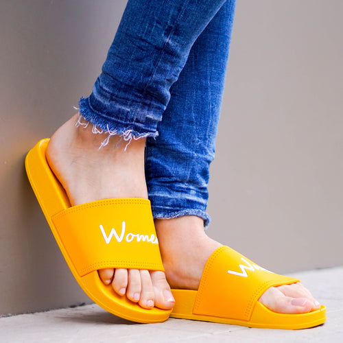 Дамски жълти чехли - Brendy - Yellow