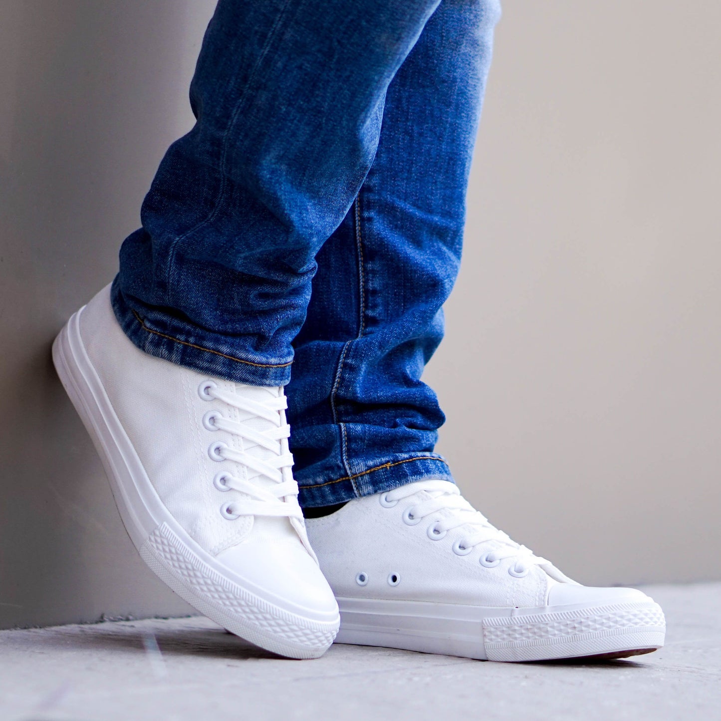 Мъжки бели кецове - Nikol - White