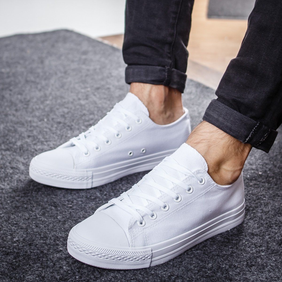 Мъжки бели кецове - Nikol - White