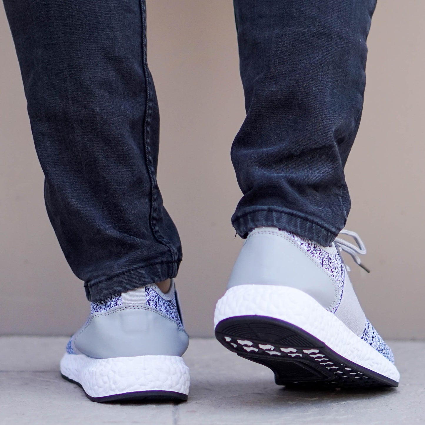 Мъжки сиви, ластични маратонки Keanu`19 - Grey