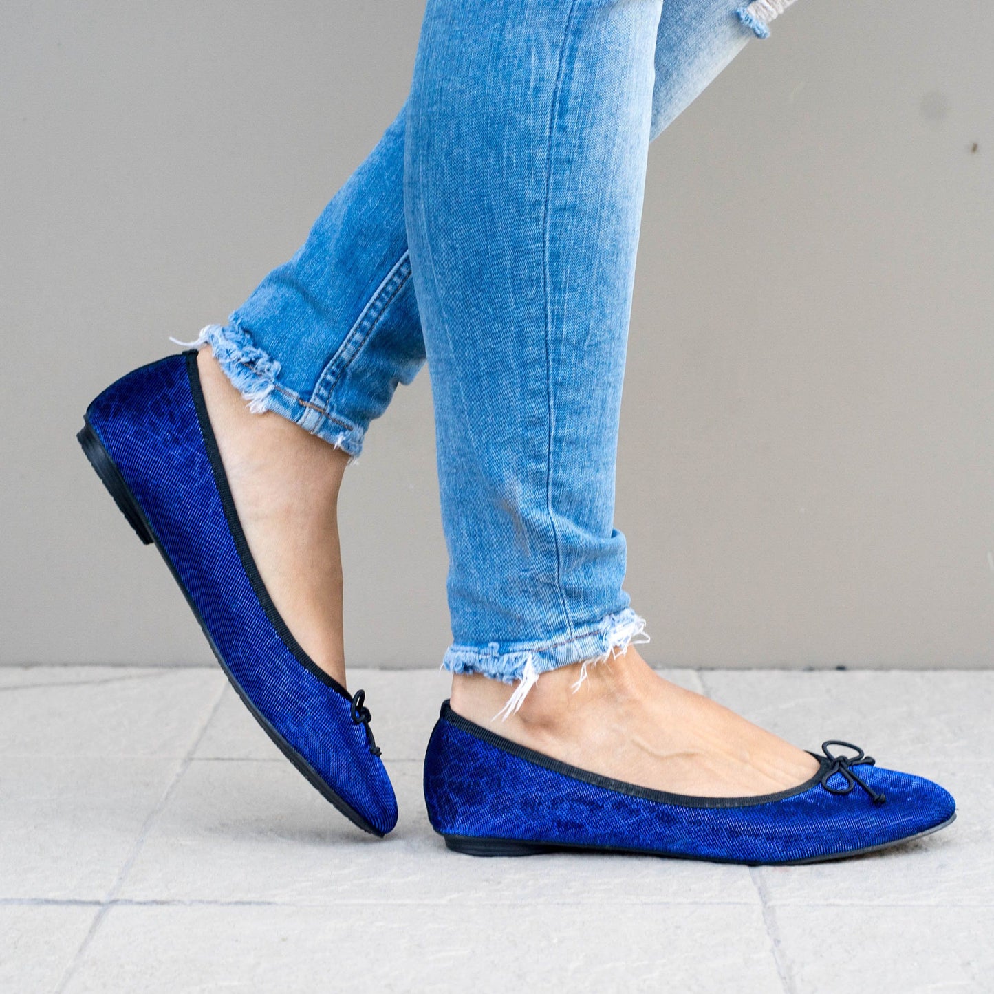 Дамски сини еспадрили - Luane  - Blue