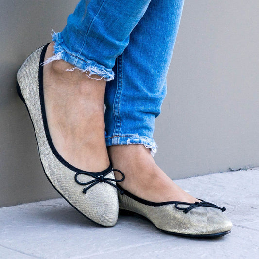 Дамски златисти еспадрили - Luane  - Gold