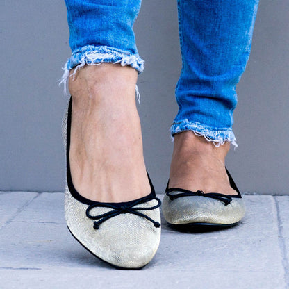 Дамски златисти еспадрили - Luane  - Gold