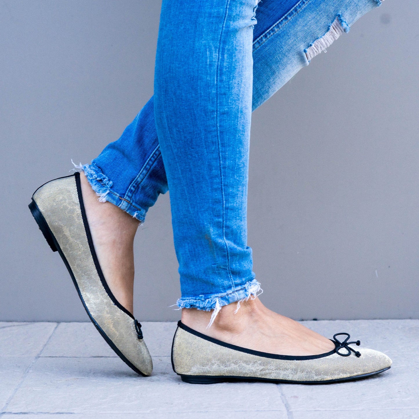 Дамски златисти еспадрили - Luane  - Gold