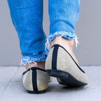 Дамски златисти еспадрили - Luane  - Gold