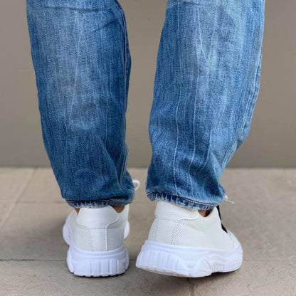 Мъжки олекотени, бели маратонки Carlos`19 -  White