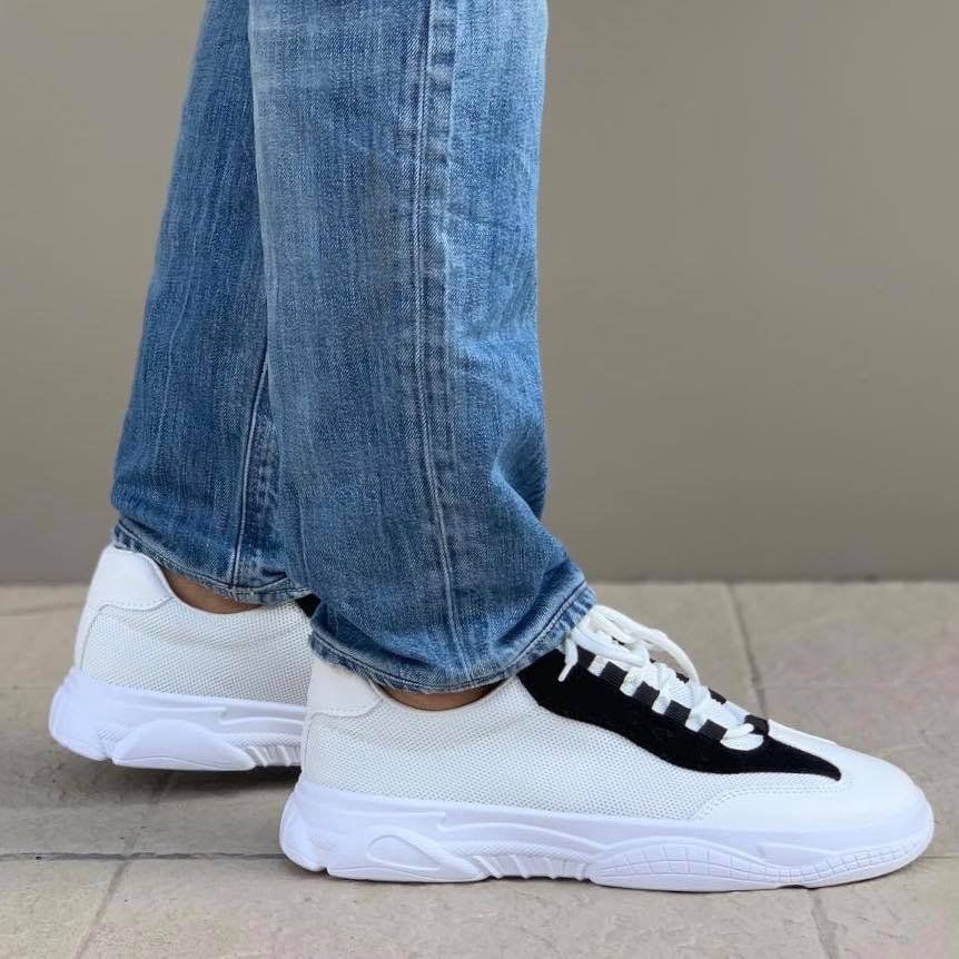 Мъжки олекотени, бели маратонки Carlos`19 -  White