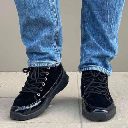 Мъжки спортно - елегантни обувки - Bryan - Black