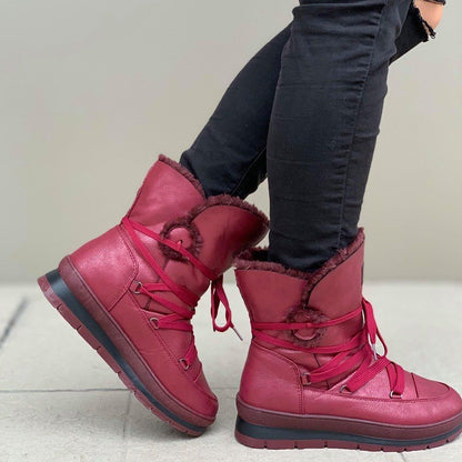 Дамски апрески в цвят бордо Sasha - Wine